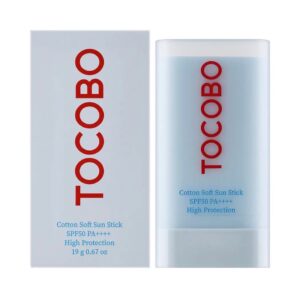 ضدافتاب استیکی توکوبو بی رنگ SPF50 حاوی عصاره پنبه