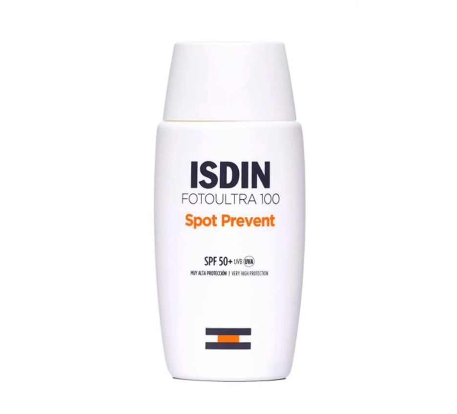 IMG_8680 ضدآفتاب ایزدین اسپات پریونت فیوژن فلویید SPF50 مناسب انواع پوست حجم ۵۰ میل - Image 1